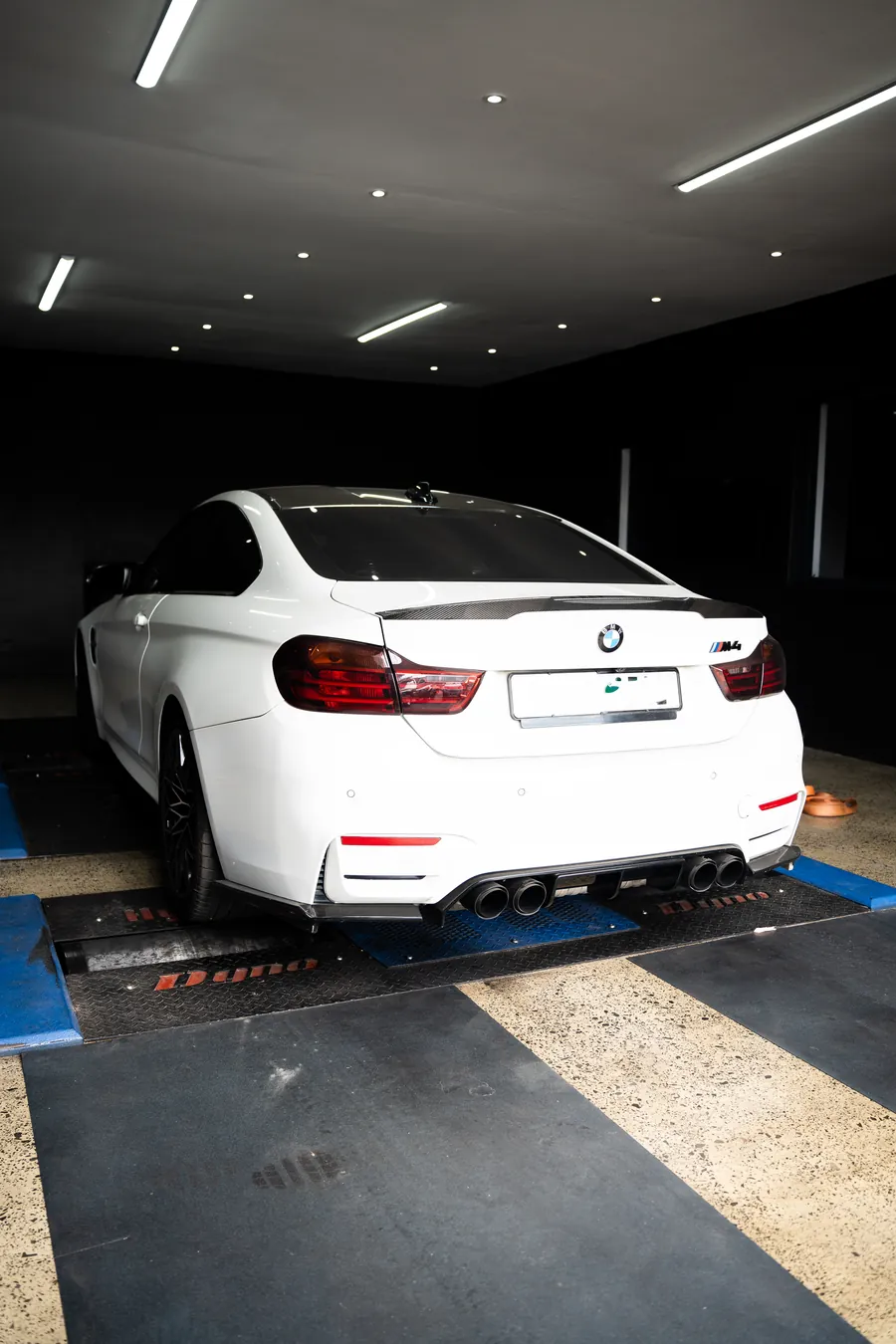 BMW M4 on the dyno at Tuned 2 Race